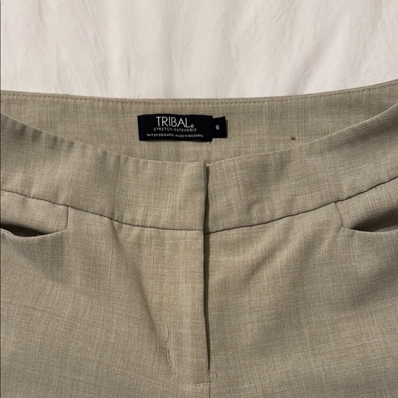 Elegant Beige Women's Pants - Picture 3 of 4